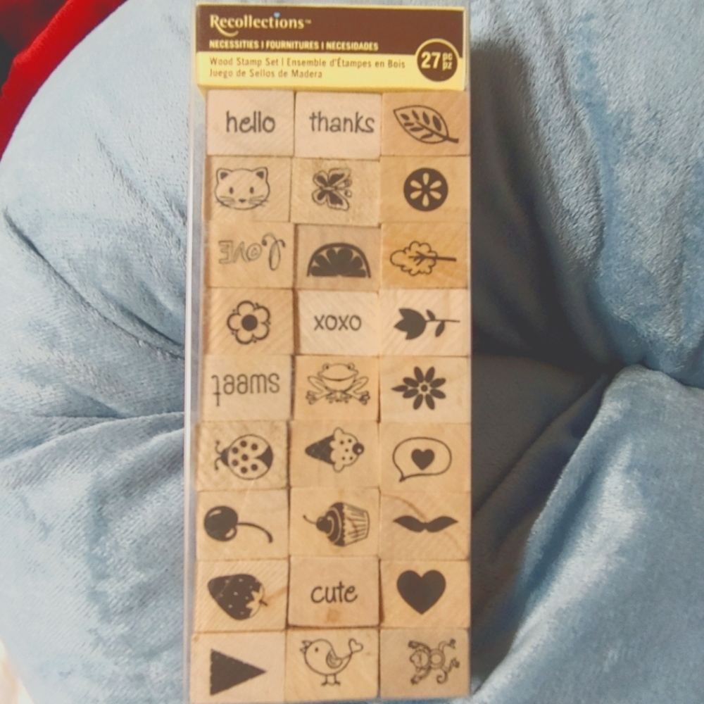 Recollection Wood Stamp Set 27pcs